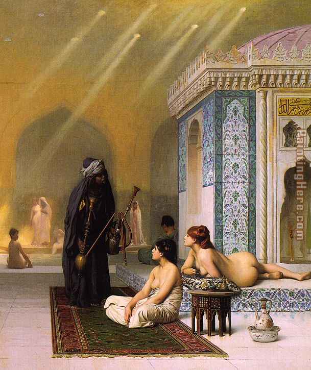 The Harem Bath painting - Jean-Leon Gerome The Harem Bath art painting